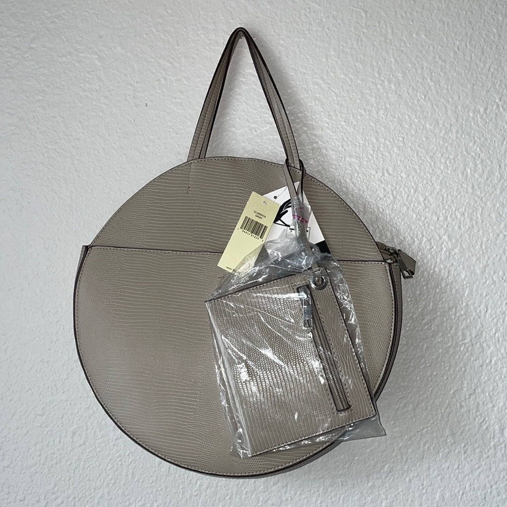 Collectioneighteen NWT taupe handbag/shoulder bag, wristlet included
